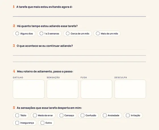 Exercício do Dia 1 sendo preenchido direto no PDF